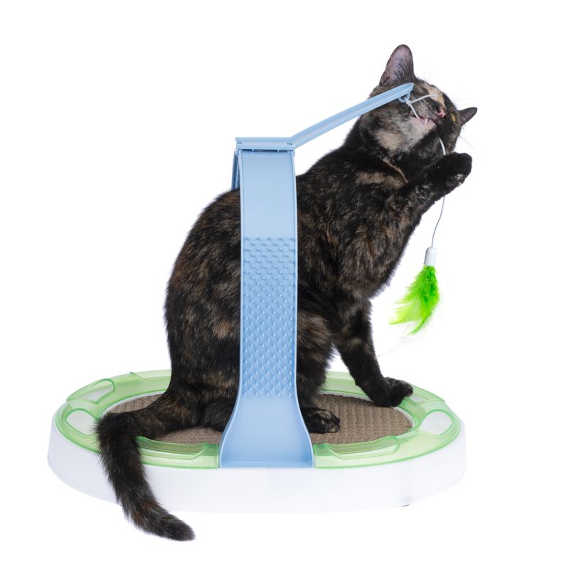 TIAKI Interactive 3-in-1 Cat Scratcher Toy 40 x 30 x 31.5 cm (L x W x H)