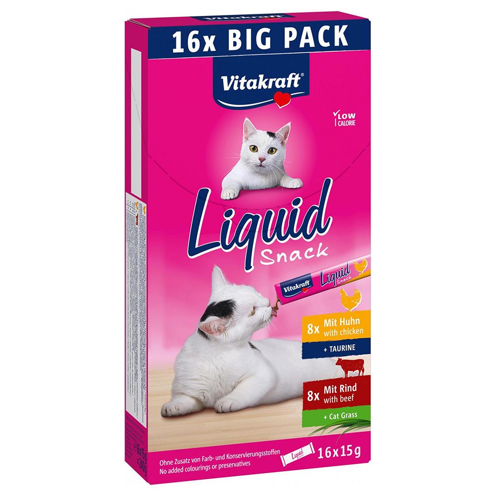 Vitakraft Cat Liquid Snack Multipack 16 x 15g