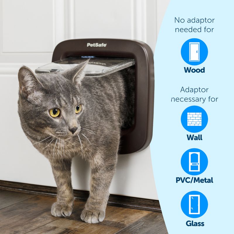 PetSafe Microchip Cat Flap Brown