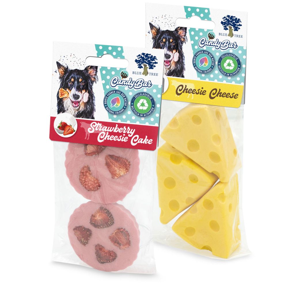 Blue Tree Cheesie Snacks Cheesie Cheese (100g) & Strawberry Cheesie Cake (60g)
