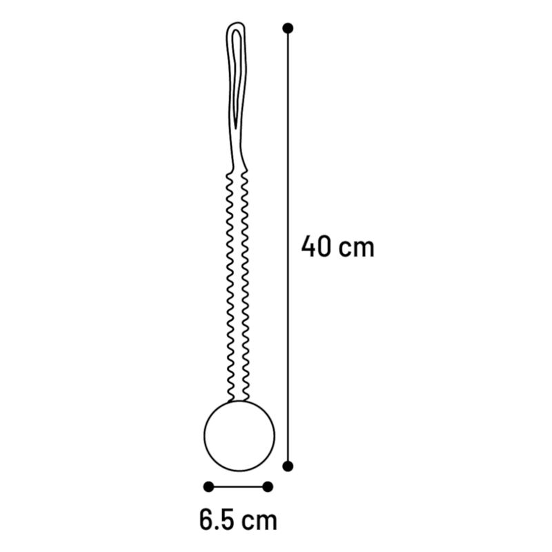 Flamingo Dog Toy Lipa Tug Rope with Ball W 6.5 x L 40cm