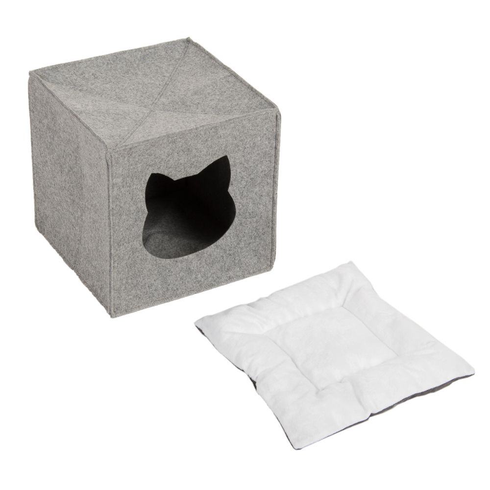 Felt Cat Den for Shelves 33 x 33 x 33 cm (L x W x H)