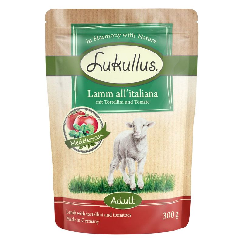 Lukullus Pouches Mixed Trial Pack 6 x 300g Mediterranean Mixed Trial Pack