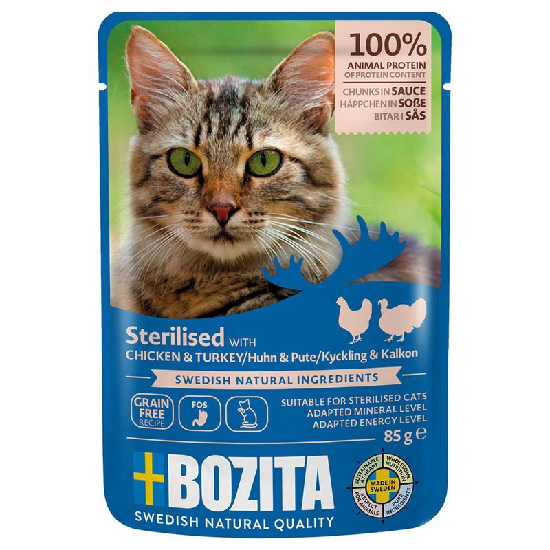 Bozita Sterilised Chunks in Sauce 12 x 85g Poultry
