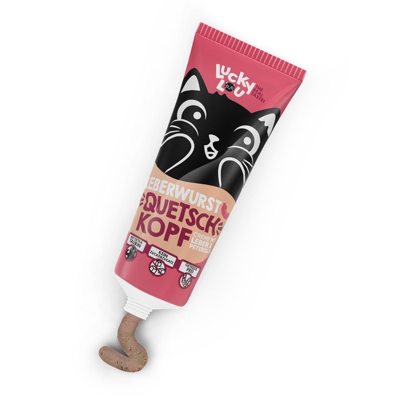 Lucky Lou Liver Sausage Squeezy Treat 75g