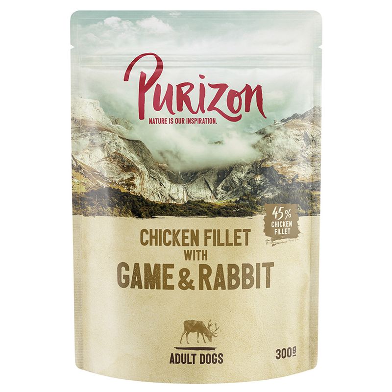 Purizon Adult Pouches Saver Pack 24 x 300g Mixed Pack: 4 Varieties