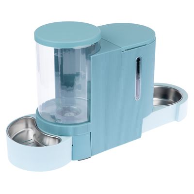 TIAKI Light Blue Food and Water Dispenser Up to 1.3kg Dry Food & 3L Water