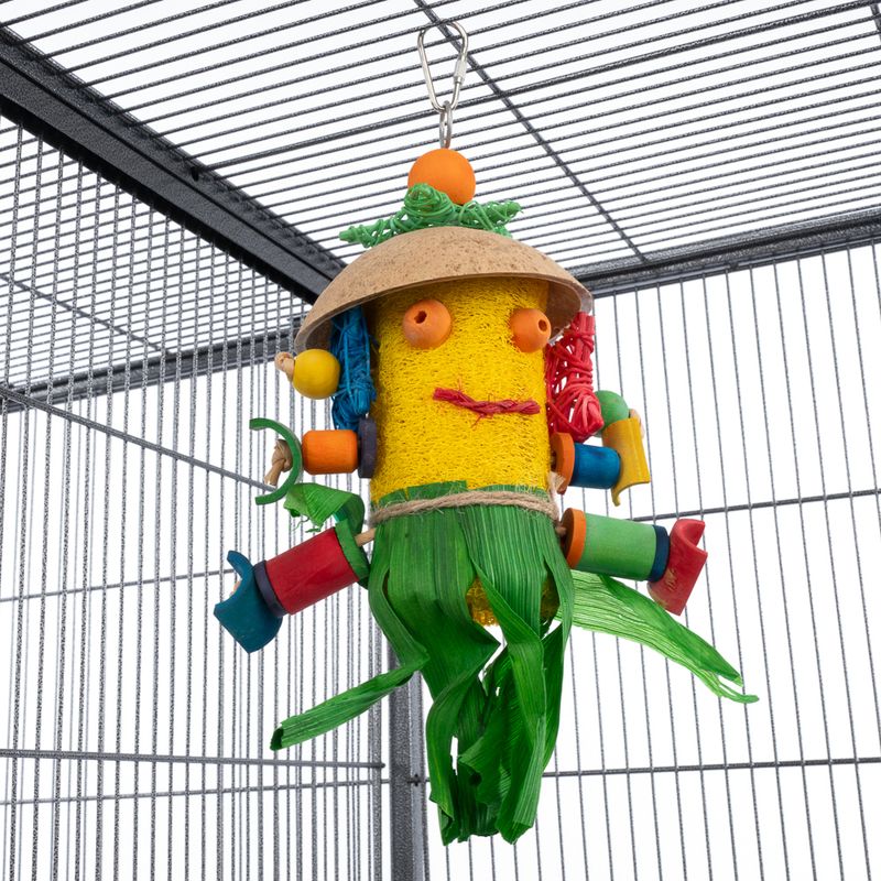 TIAKI Vogelspielzeug Luffa-Männchen approx. 30 x 16 x 10cm (L x W x H)