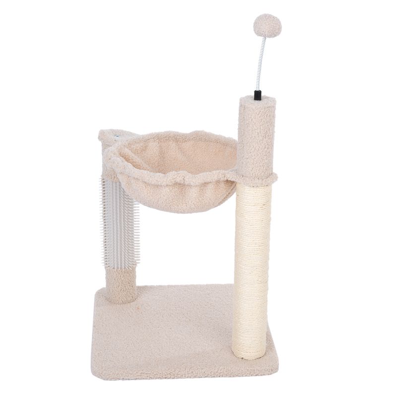 TIAKI Shearly Scratching Post with Hammock Beige