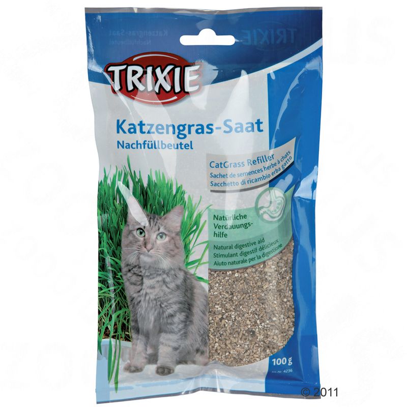 Cat Grass Refill Multipack 3 x 100 g 3 x refill bag