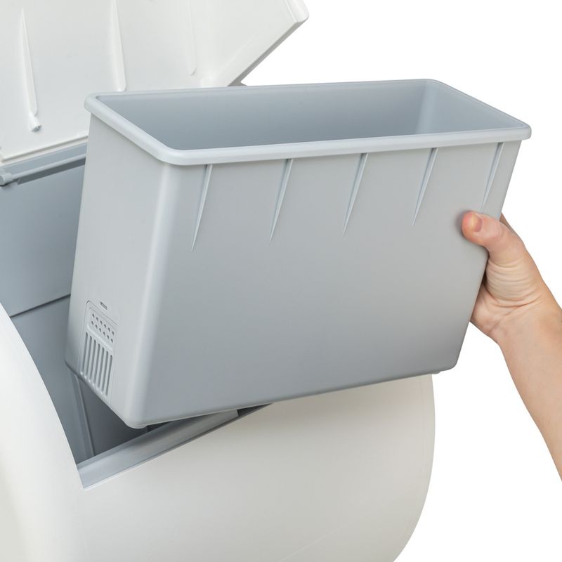 Trixie Self-Cleaning Cat Litter Box White