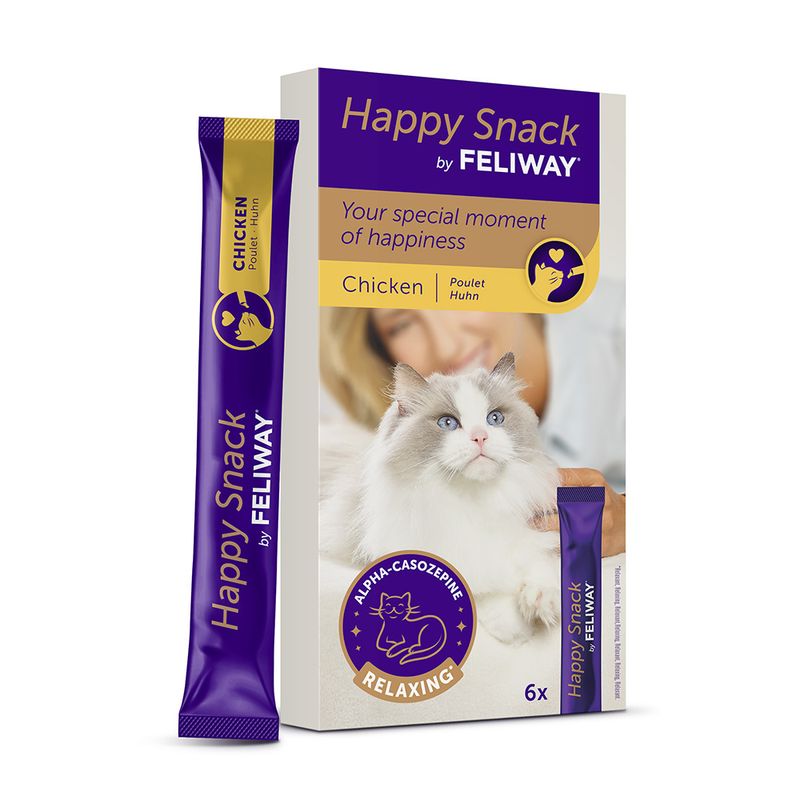 Feliway Happy Snack with Chicken 6 Sticks (approx. 90g)