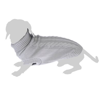 zooplus Basics Grey Dog Jumper approx. 35cm Back Length
