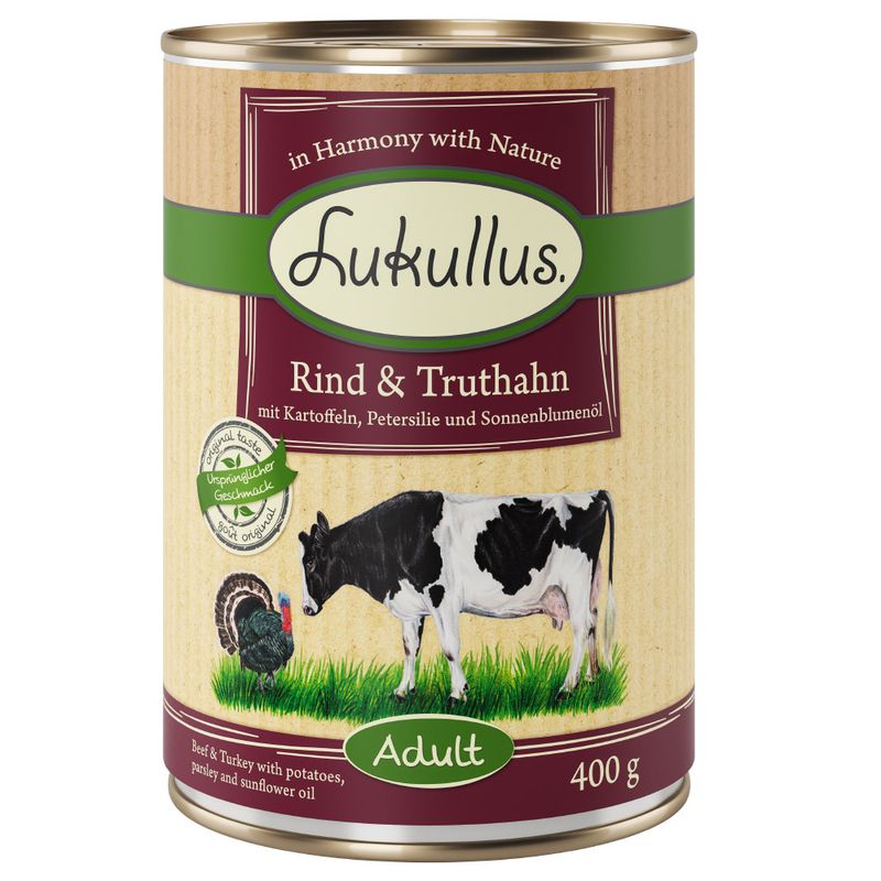 Lukullus Adult Beef & Turkey - Grain-Free 6 x 800g