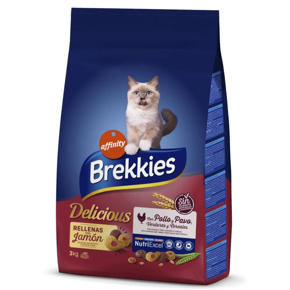 Brekkies Delicious Chicken, Turkey & Vegetables Economy package: 4 x 3 kg