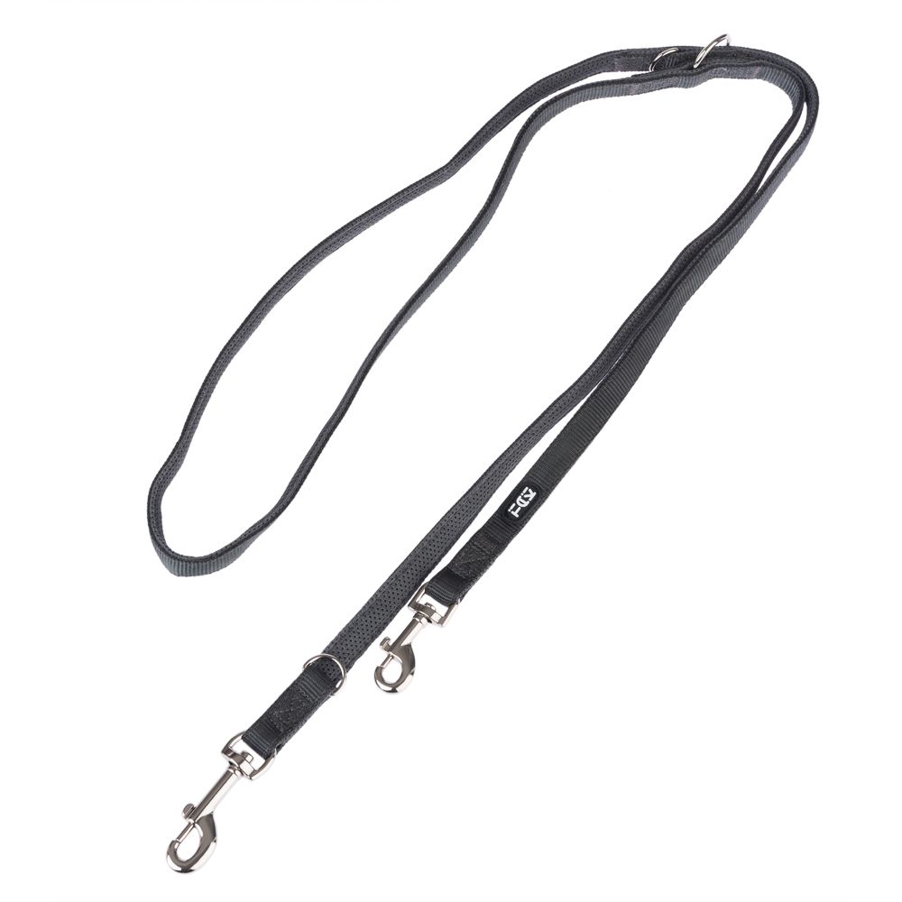 TIAKI Mesh Dog Lead - Charcoal Grey 200cm x 5mm (Length x Width)