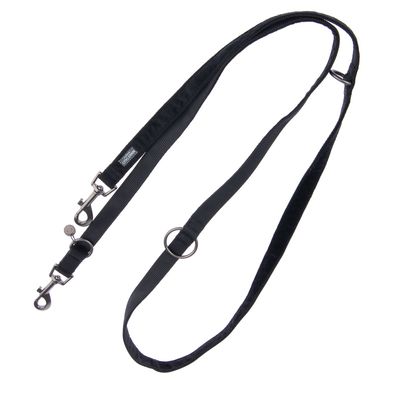 Nomad Tales Blush Dog Leash, ebony 200 cm long, 20 mm wide