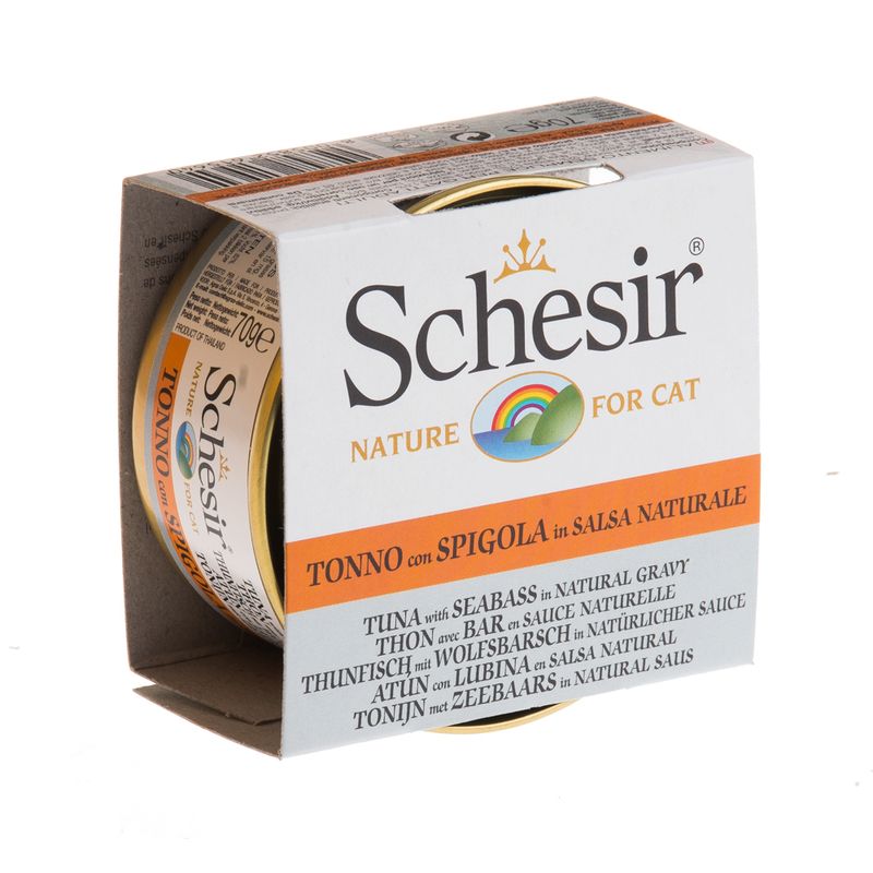 Schesir in Natural Gravy 6 x 70g Chicken & Ham