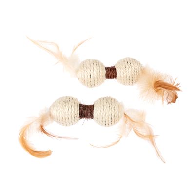 TIAKI cat toy sisal dumbbell set 2 pieces