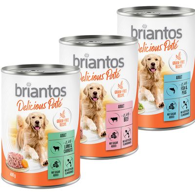 Briantos Delicious Paté Mixed Trial Pack 6 x 400g (3 Varieties)