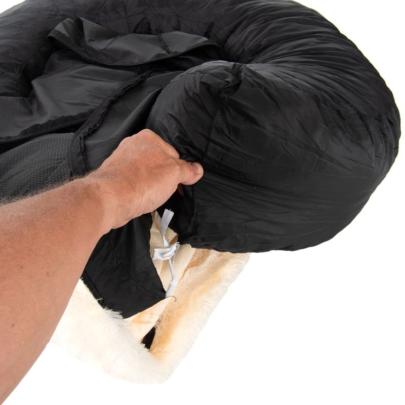 Fluffy Dog Bed Beige 65 x (H) 20cm