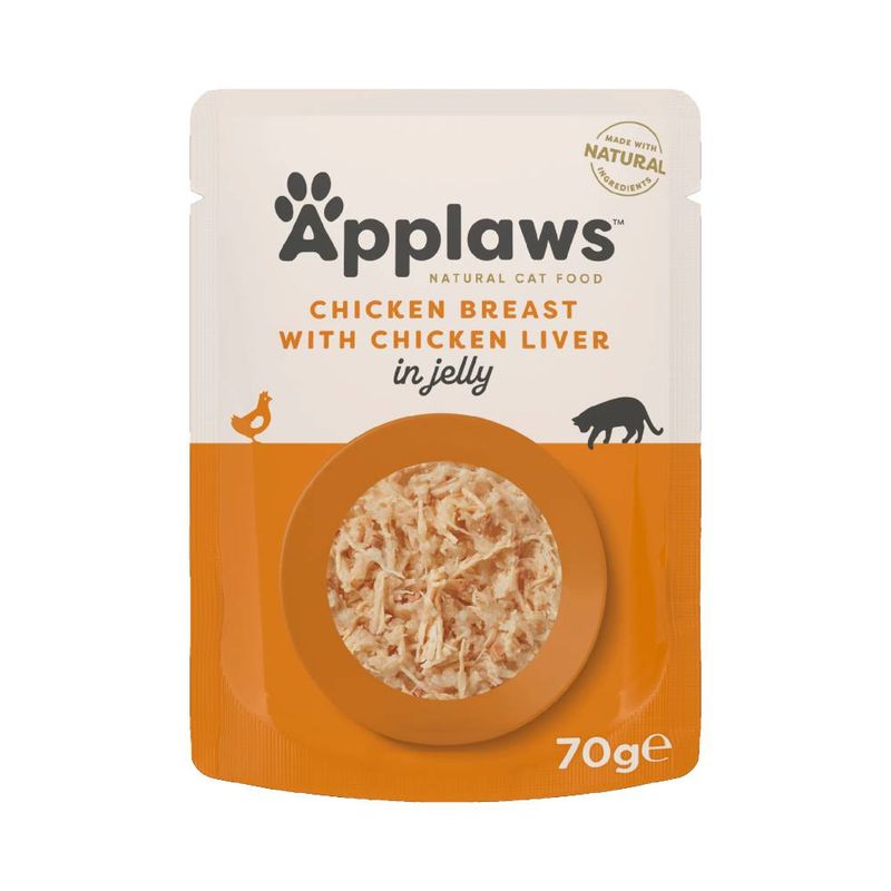 Applaws Pouches Cat Food in Jelly 16 x 70g Chicken with Beef