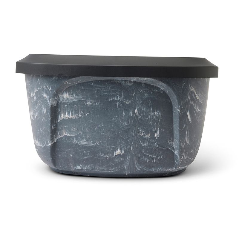 Savic Aseo Jumbo Marble Litter Tray Marbled Grey / Black