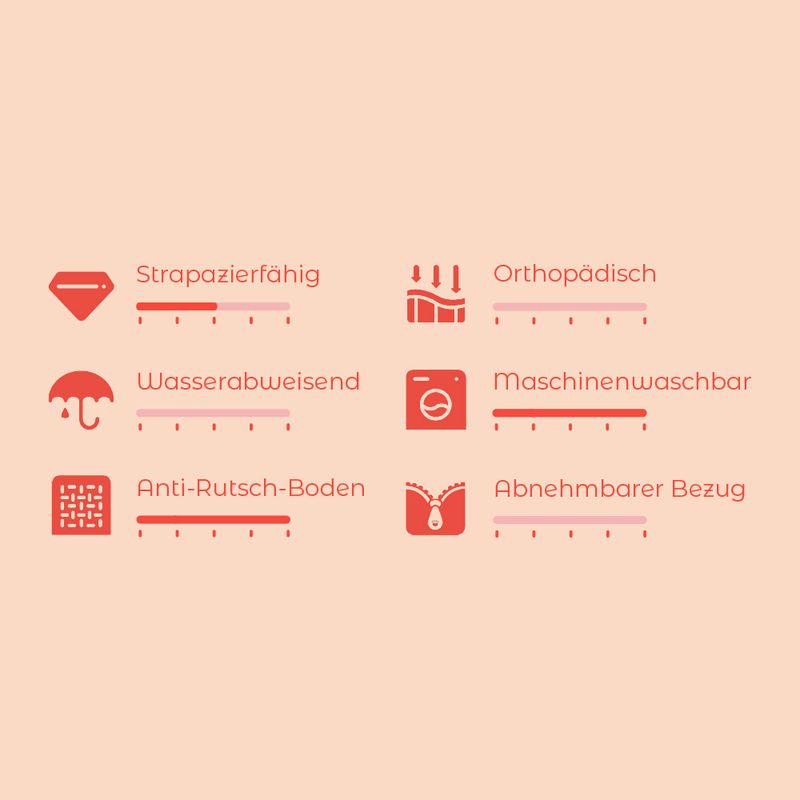 TIAKI cuddly bed Frankie L 55 x W x H 50 x 20 cm