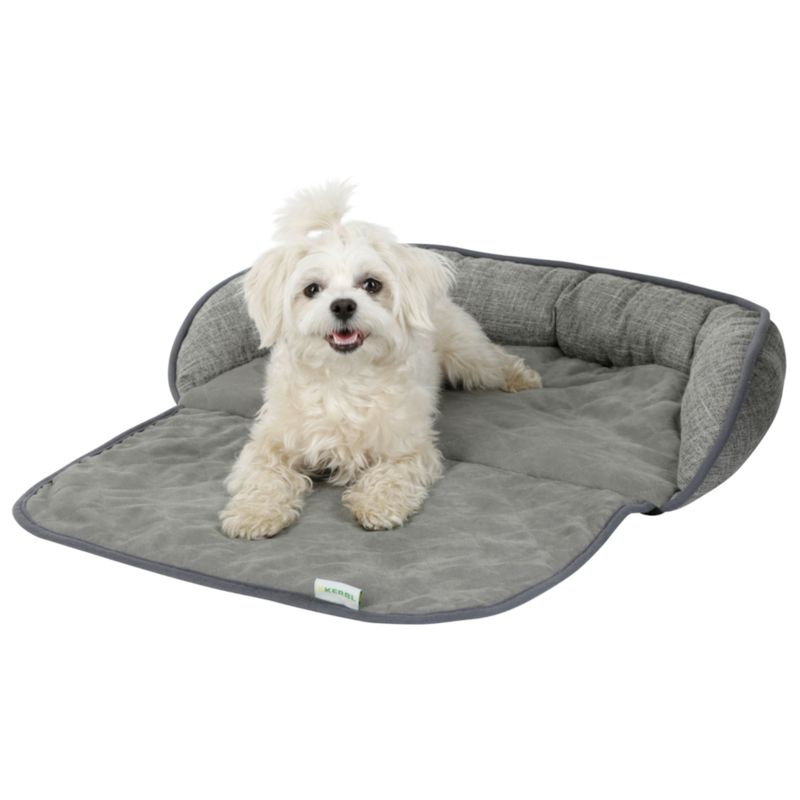 Kerbl Pet Couch Cushion Emalia - Grey 60 x 40 x 12cm (L x W x H)