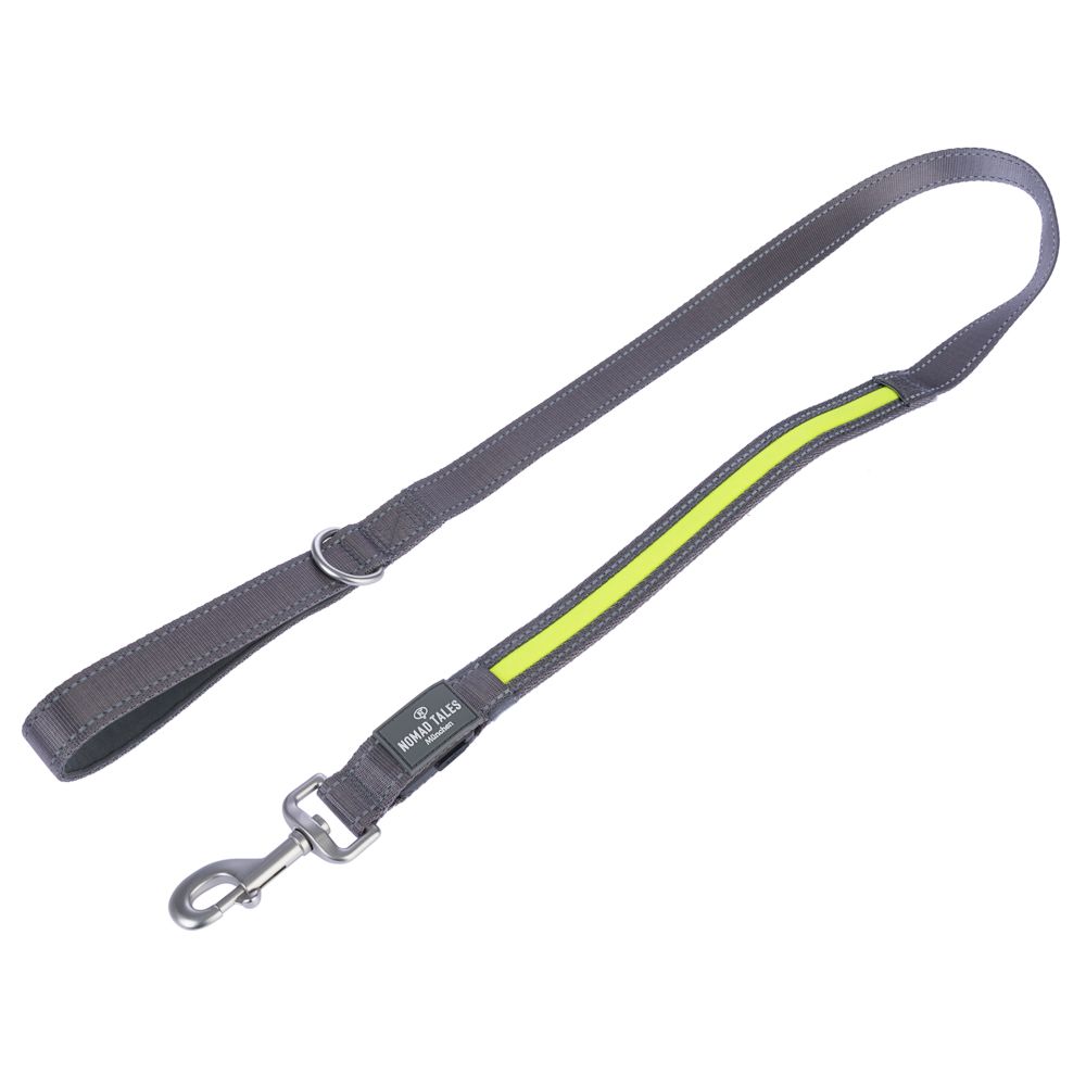 Nomad Tales Spirit USB LED Lead - Neon Yellow & Grey 120cm Length, 25mm Width