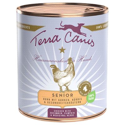 Terra Canis Senior Grain-Free 6 x 800g Beef with Celery, Apricot & Medicinal Herbs