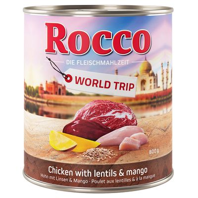Rocco World Trip: India - Chicken with Lentils & Mango 6 x 800g