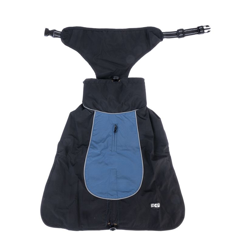 TIAKI Softshell Dog Coat - Steel approx. 30cm (Back Length)