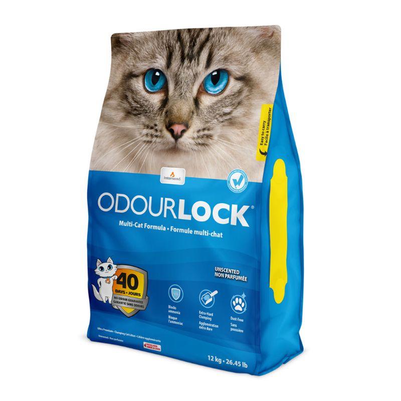 ODOURLOCK Unscented Cat Litter 12kg