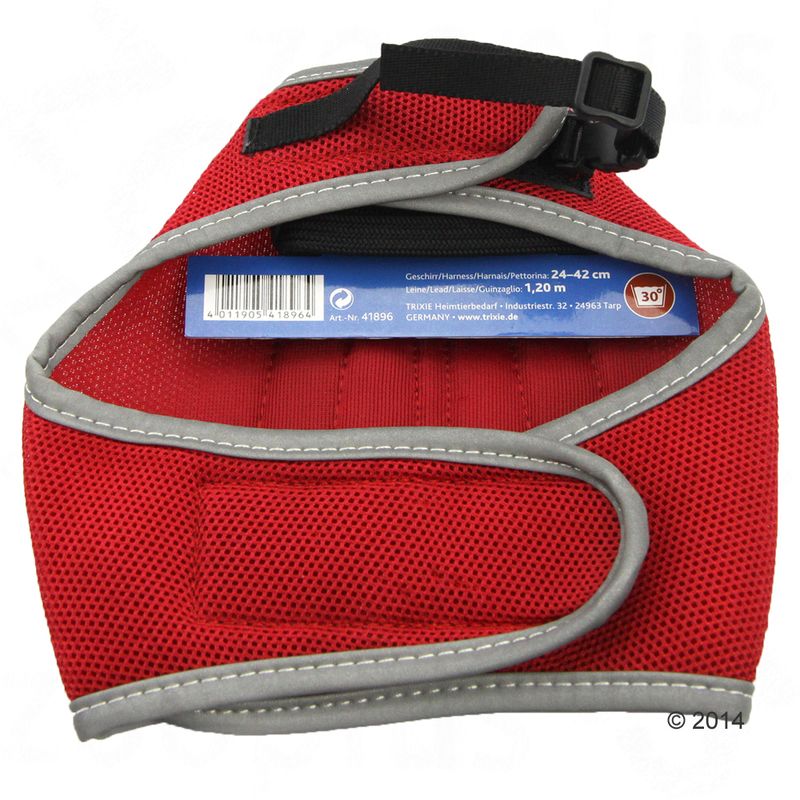 Trixie XCat Harness with Lead and Exclusive Stickers Black