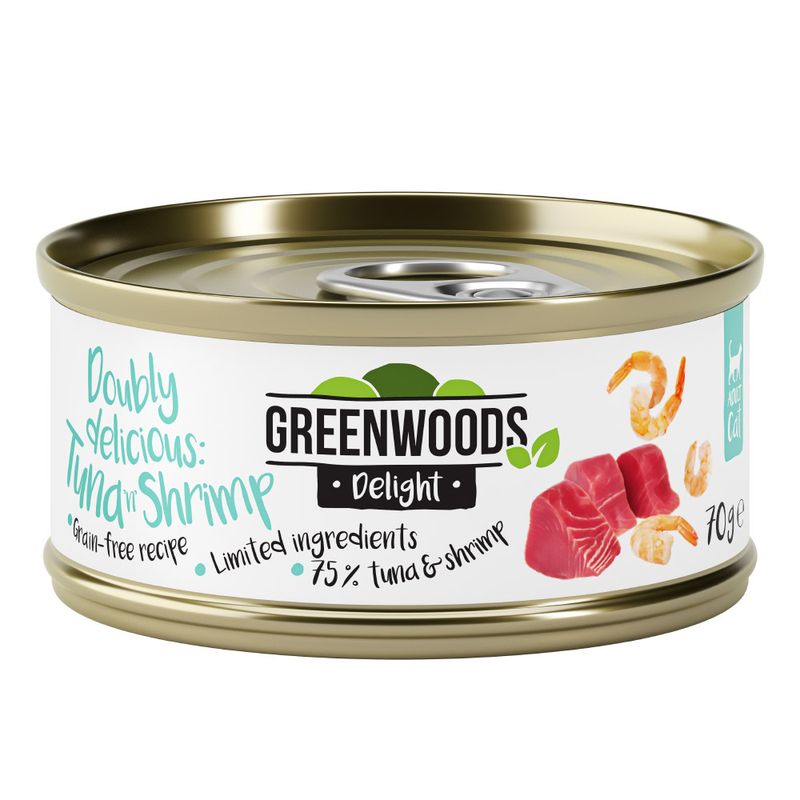 Greenwoods Delight Mixed Trial Pack Chicken / Tuna 6 x 70g Mix: 4 Varieties (Chicken / Tuna)