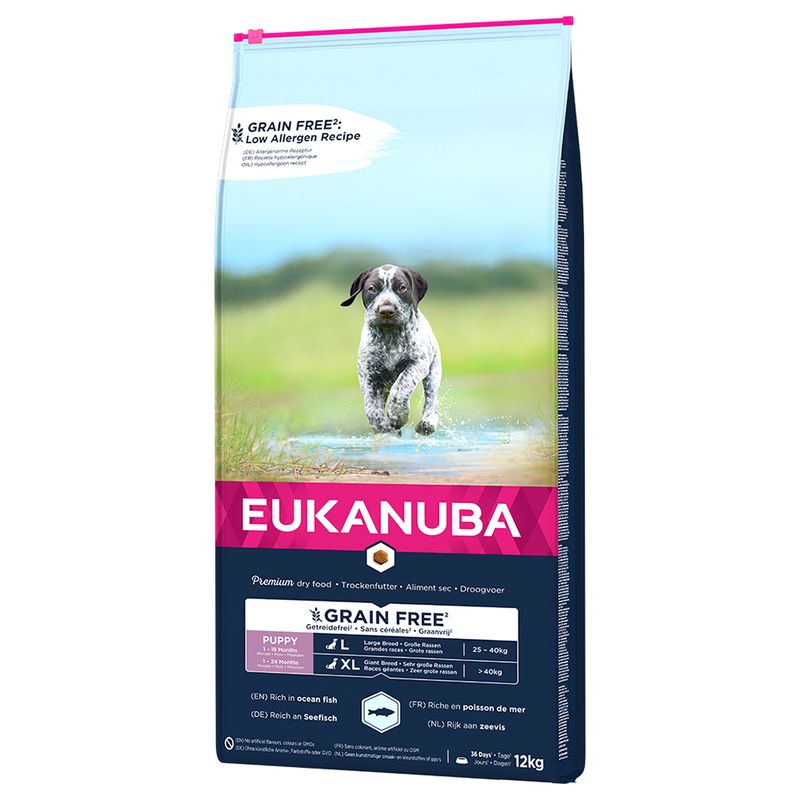 Eukanuba Grain-Free Large Breed Puppy with Salmon 3kg
