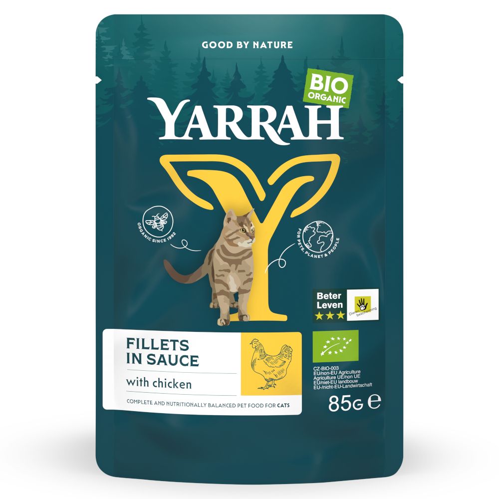 Yarrah Organic Fillets in Sauce Saver Pack 28 x 85g Organic Beef