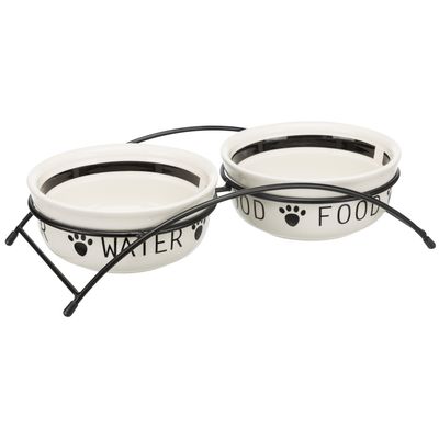 Trixie Eat on Feet Bowl Set with Stand 2 x 0.6 l