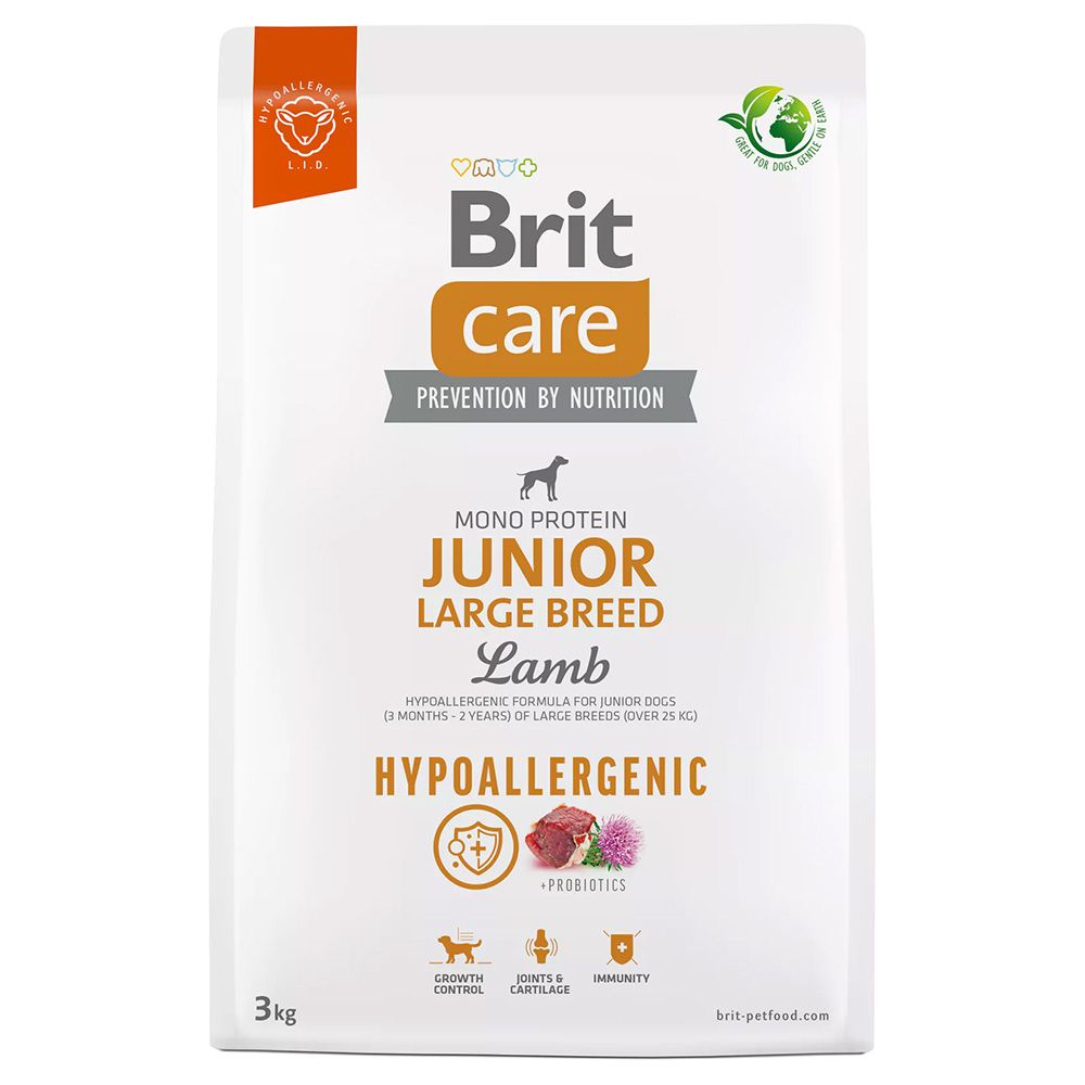 Brit Care Dog Hypoallergenic Junior Large Breed Lamb & Rice 3kg