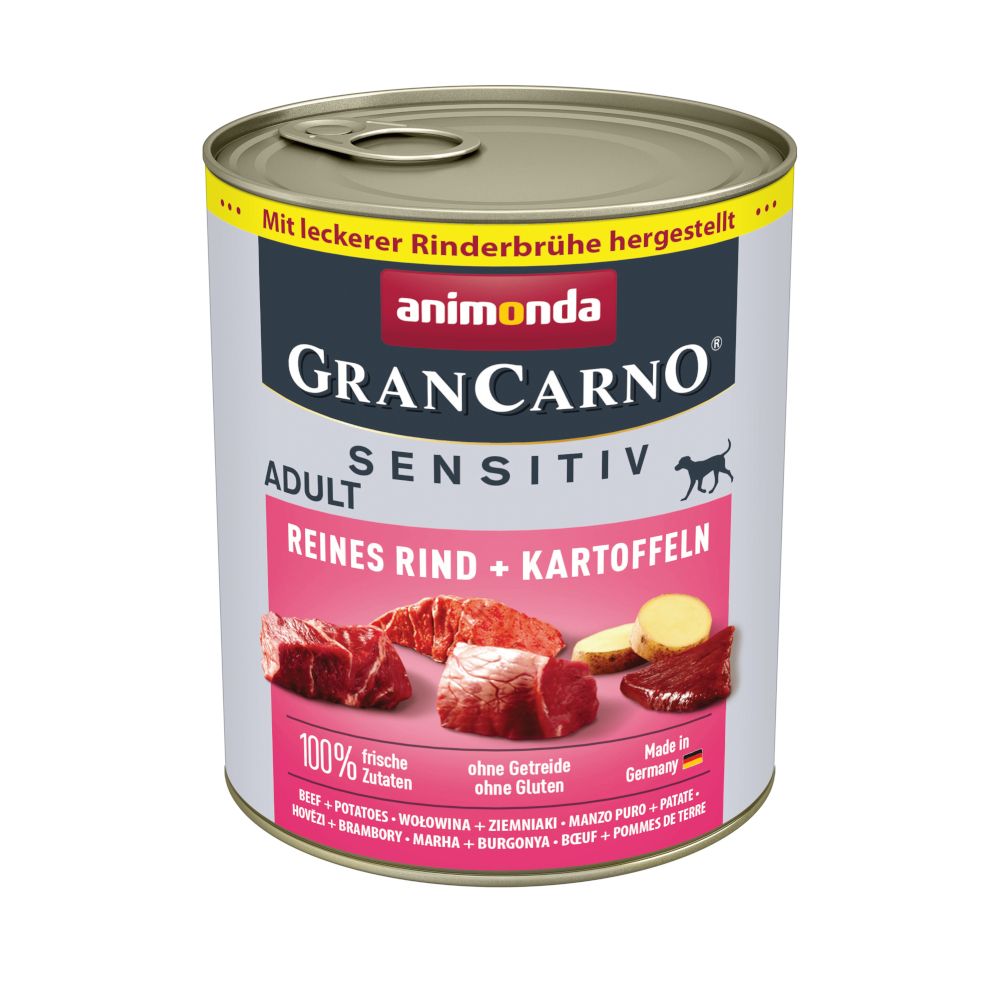 afnimonda GranCarno Adult Sensitive Saver Pack 24 x 800g Pure Chicken & Potatoes