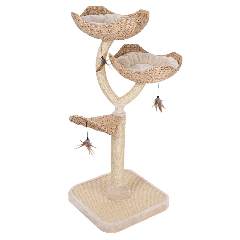 Flower Cat Tree Cream