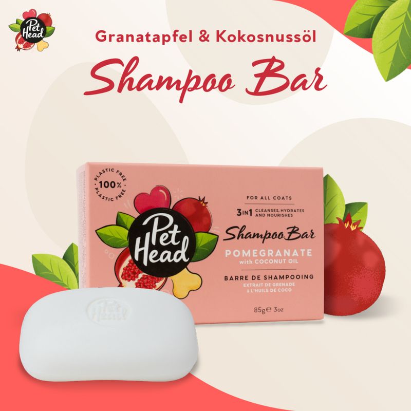 Pet Head Pomegranate Shampoo Bar 85g