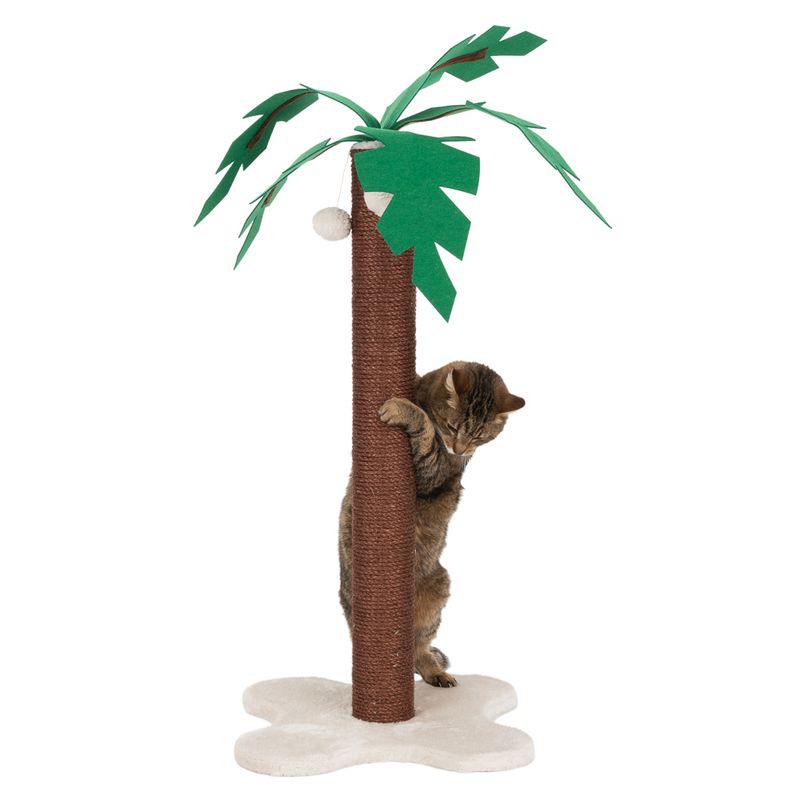 Coco Palm Scratching Post Brown / Cream