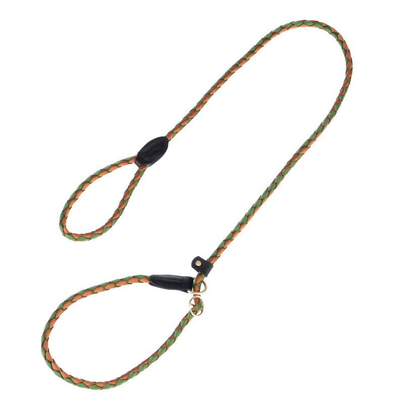 TIAKI Retriever Leash Twist 170 cm long, diameter 12 mm - green/brown