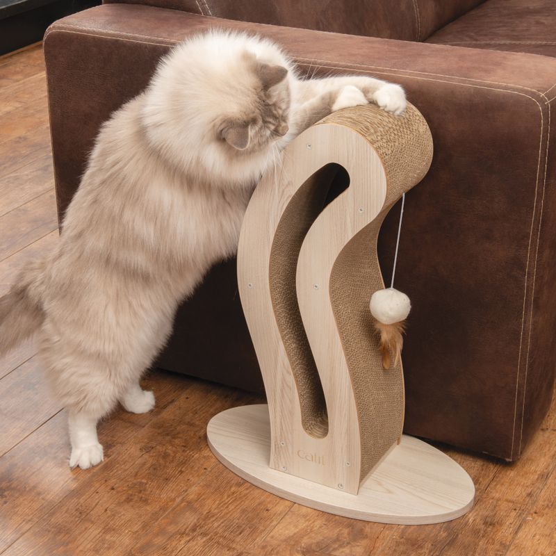 Catit PIXI Cat Tail-Shaped Scratching Sculpture 45 x 23 x 58 cm (L x W x H)