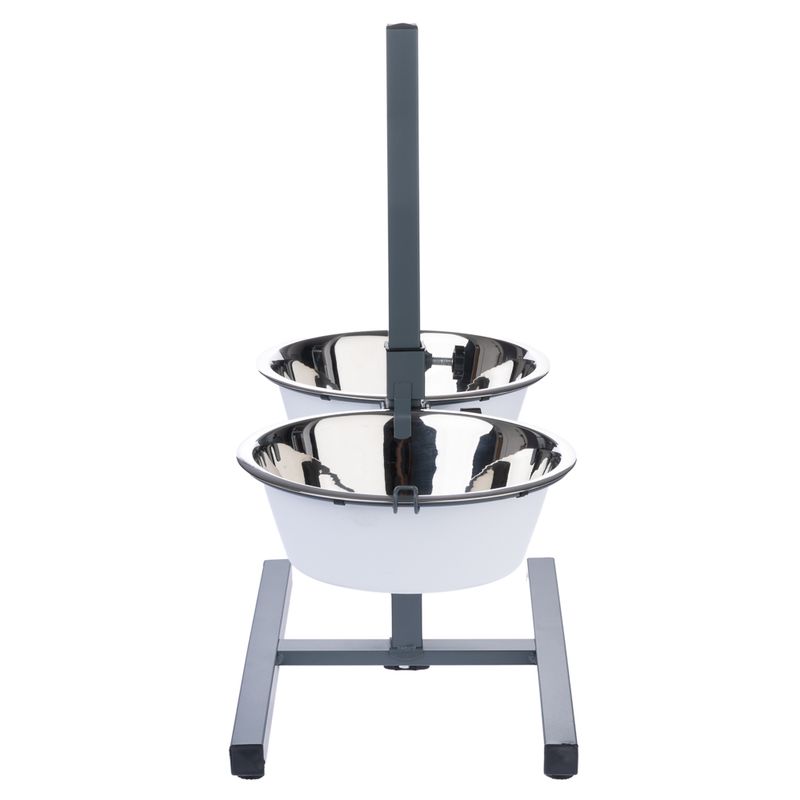 TIAKI Double Bowl with Adjustable Stand 2 x 875ml, diameter 17cm