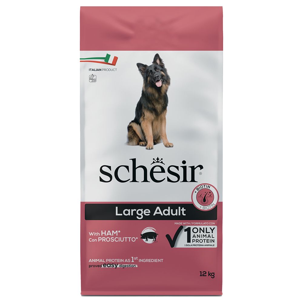 Schesir Dog Large Adult with Ham 12kg