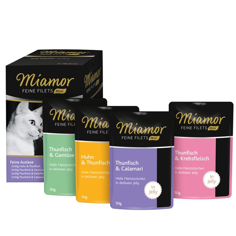 Miamor Fine Fillets Mini Pouch Multipacks 8 x 50g Mixed pack 2