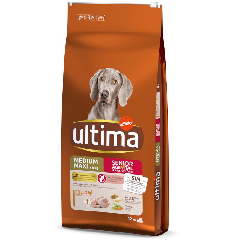 Ultima Medium/Maxi Senior Chicken 6kg (2 x 3kg)